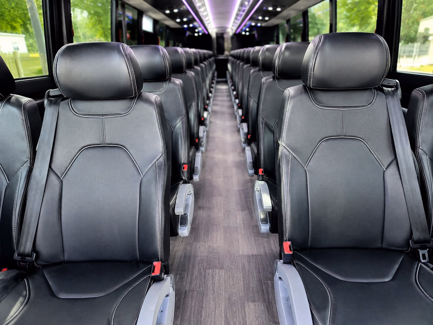 old bridge charter bus rental inside